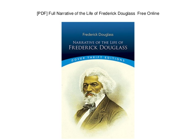 Life of frederick douglass pdf